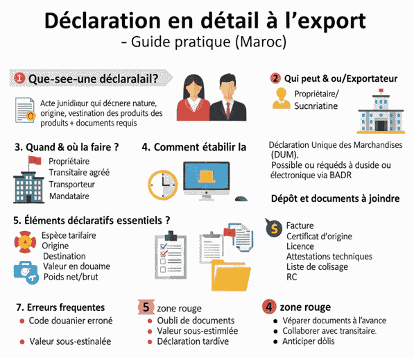 Déclaration en détail à l’export : Guide pratique pour les entreprises marocaines